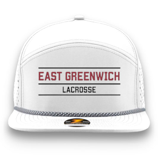 East Greenwich Lacrosse          Premium Snapback (white 7-panel)