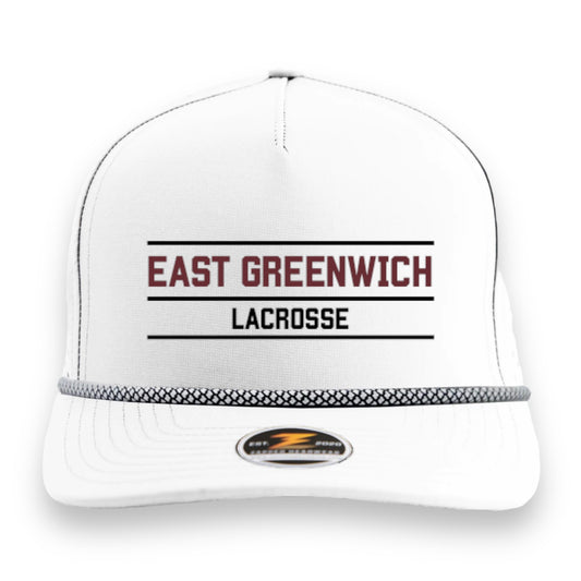 East Greenwich Lacrosse          Premium Snapback (white 5-panel)